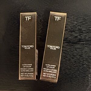 2 x Tom Ford Soleil Ultra-Shine Lip Color lipstick Rivuera / Remote Isle BUNDLE